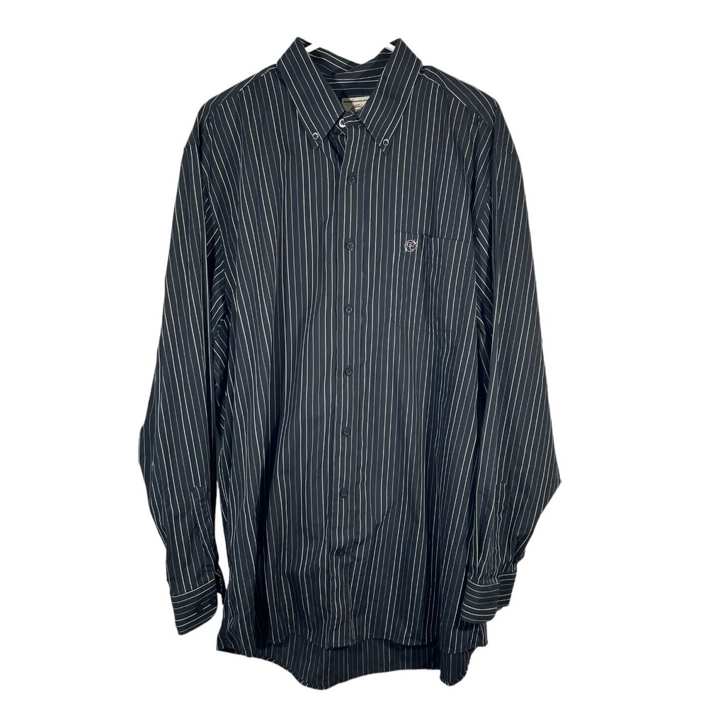 Gunnison Creek Outfitters Mens Long Sleeve Button Up Dress Shirt Stripe XLT Tall